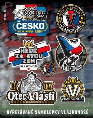 Nálepky Vlajkonoši (vyřezávané)