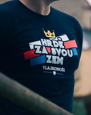 Tričko Hrdě za svou zem - černé