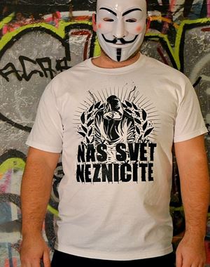Triko Náš svět nezničíte (bílé)