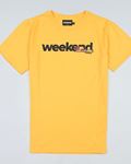 T-shirt "Weekend" Yellow