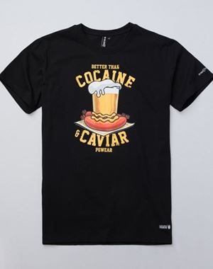 T-shirt Cocaine&Caviar Black