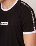 T-shirt NO RESPECT Ringer Black