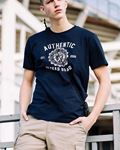 T-shirt "Authentic Brand" Navy/White